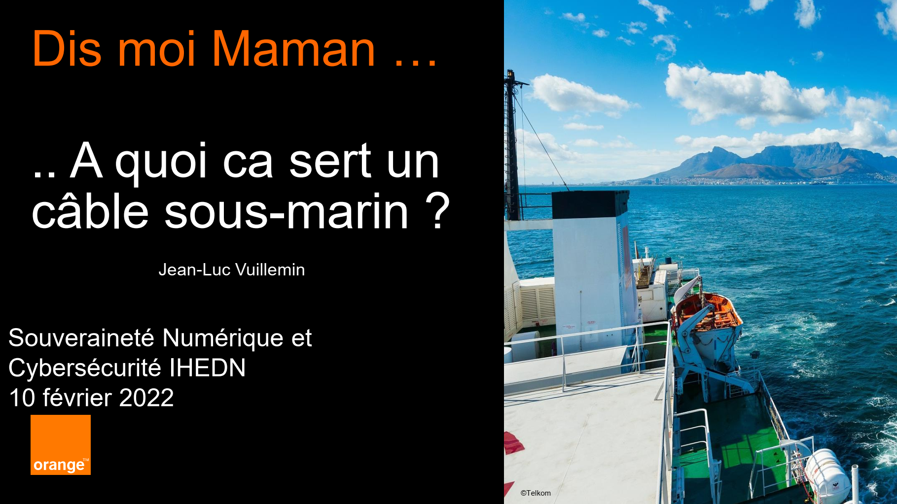 image from A quoi ça sert un câble sous-marin ?